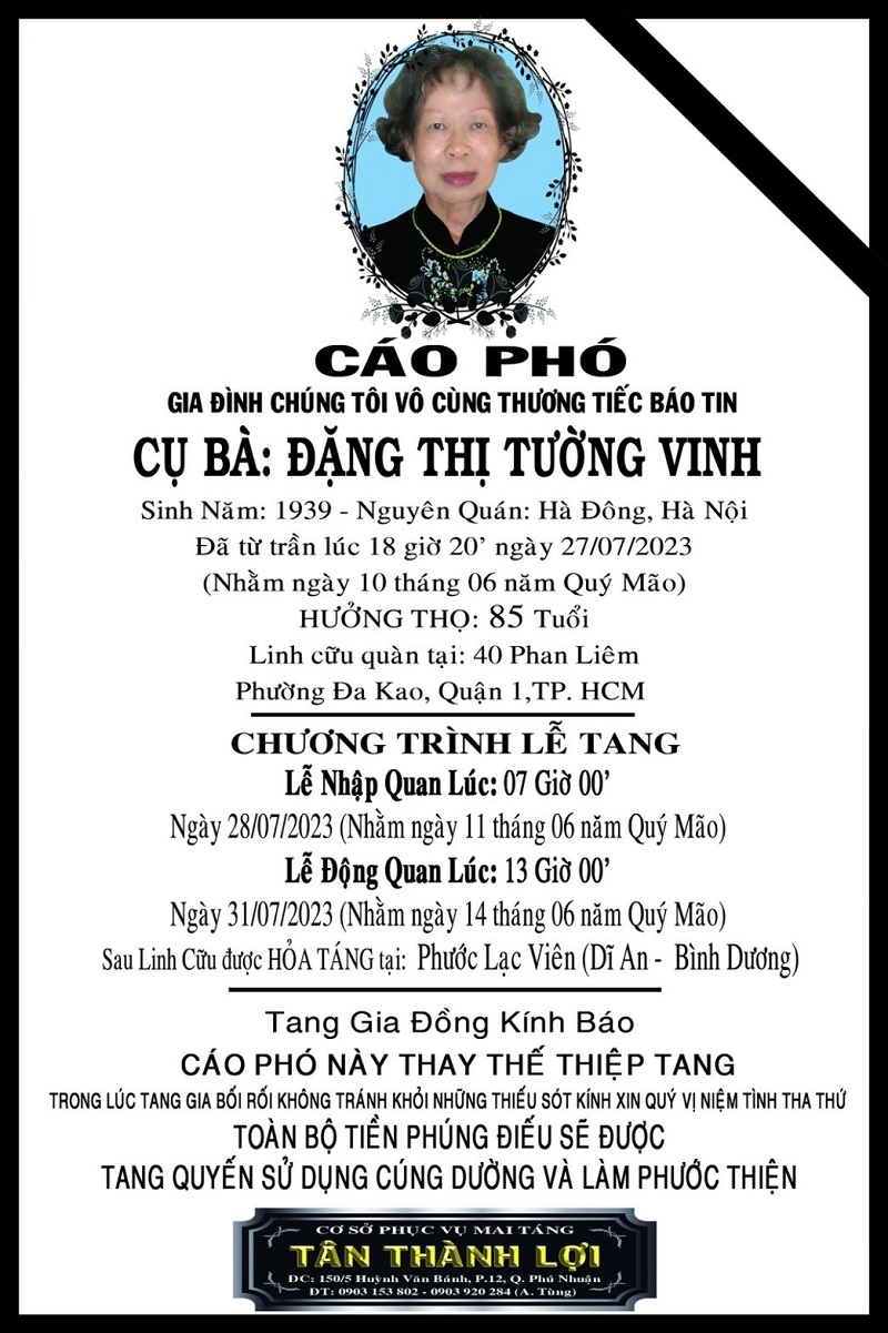 Cao Pho - Cu. Ba` Dang thi Tuong Vinh